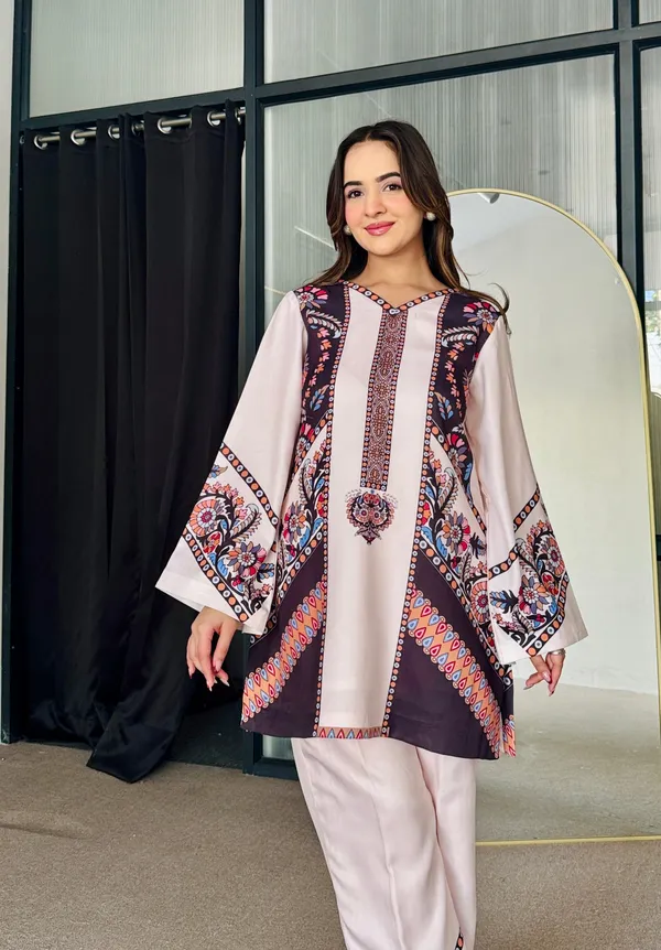 Pink_Floral_Printed_Flared_Kurta_Co-Ord_Set_For_Women