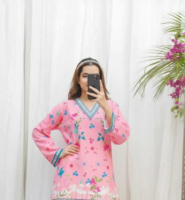 Pink_Floral_Printed_Straight_Kurta_Co-Ord_Set_For_Women