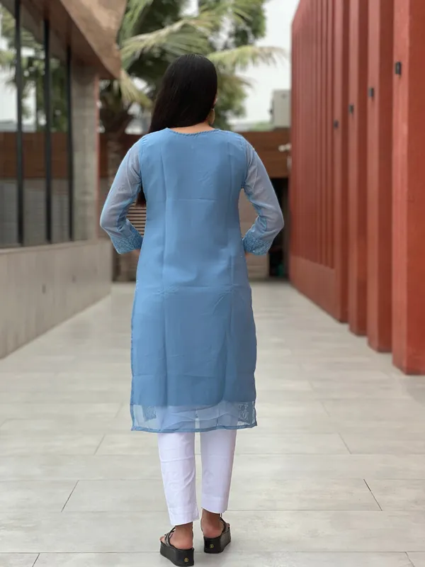 Blue_Patterned_Straight_Kurta_For_Women