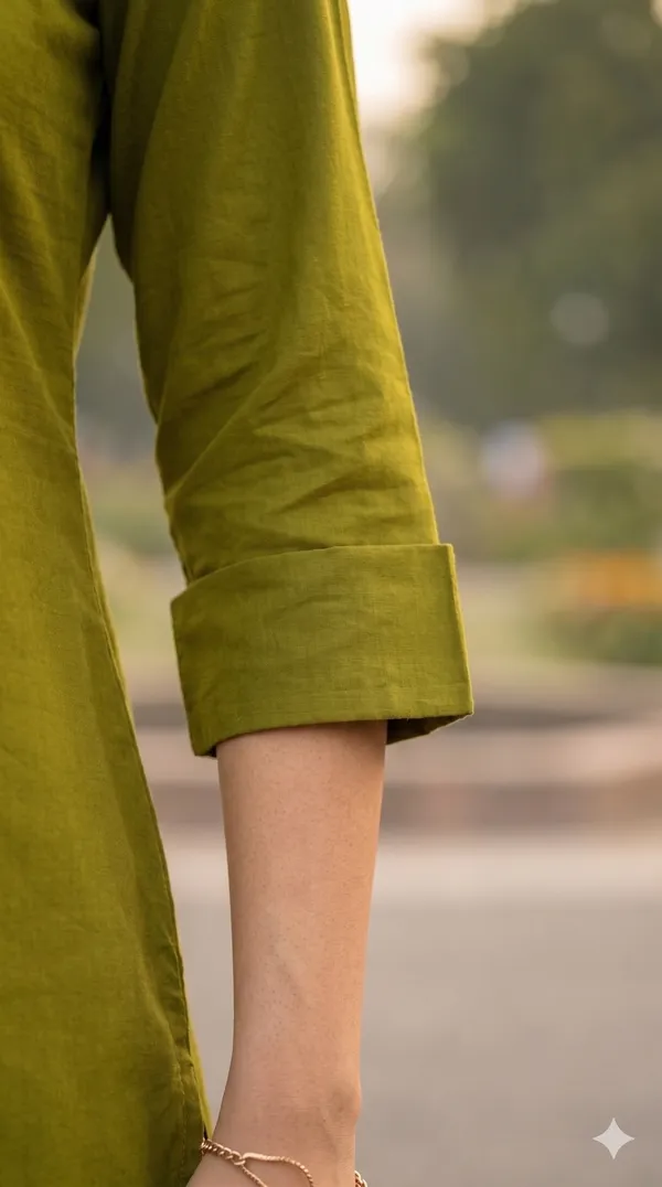 Olive_Green_Embroidered_Straight_Kurta_For_Women