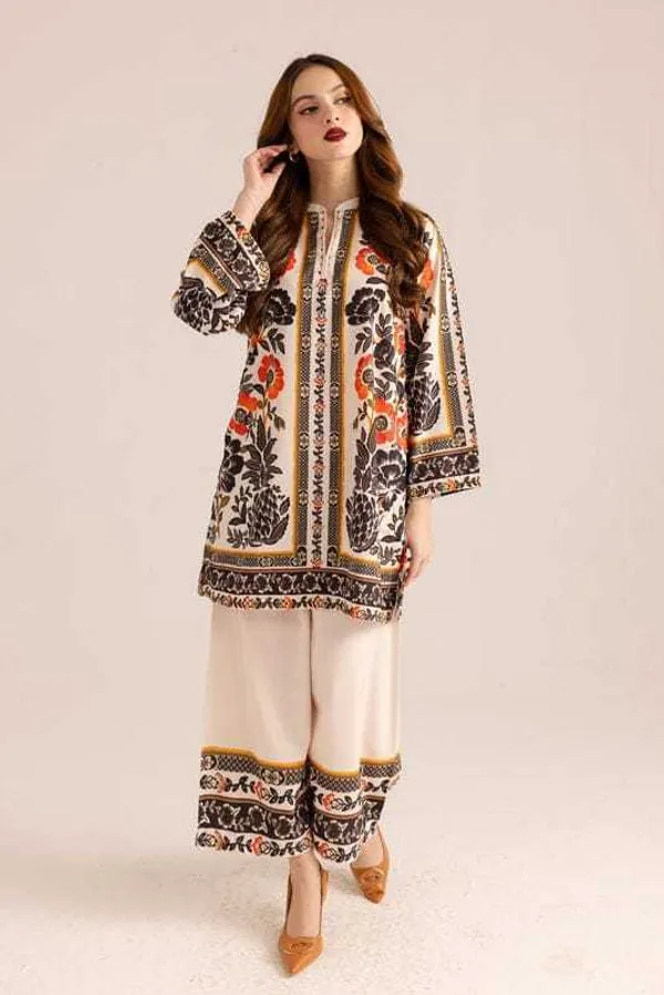 Cream_Floral_Printed_Straight_Kurta_Co-Ord_Set_For_Women
