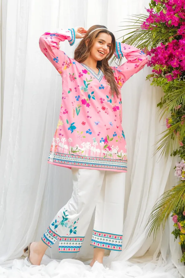 Pink_Floral_Printed_Straight_Kurta_Co-Ord_Set_For_Women