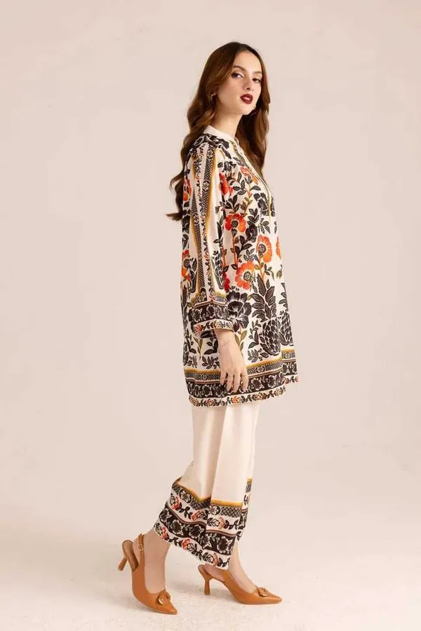 Cream_Floral_Printed_Straight_Kurta_Co-Ord_Set_For_Women