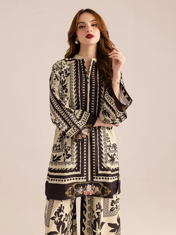 Beige_Printed_Straight_Kurta_Co-Ord_Set_For_Women
