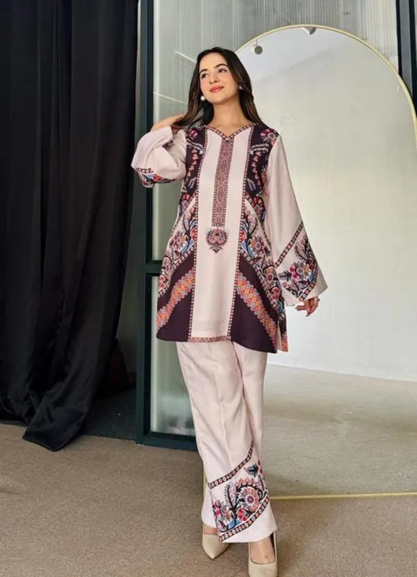 Pink_Floral_Printed_Flared_Kurta_Co-Ord_Set_For_Women