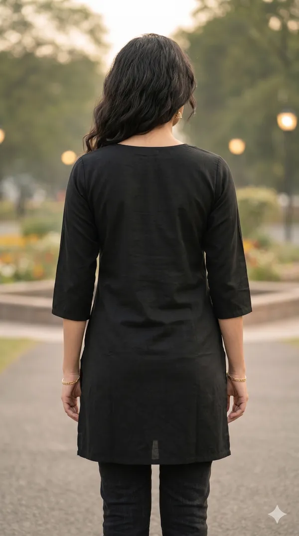Black_Embroidered_Straight_Kurta_For_Women