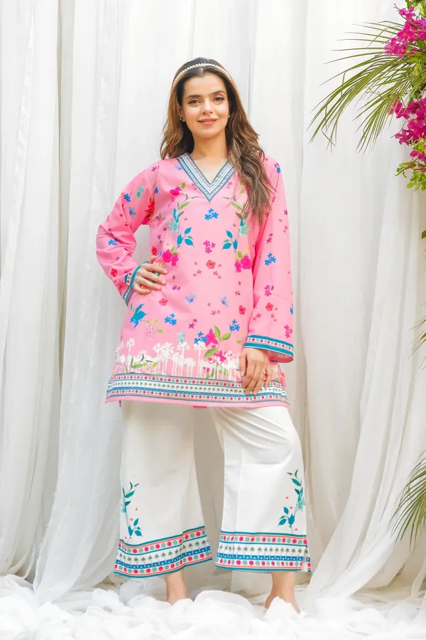 Pink_Floral_Printed_Straight_Kurta_Co-Ord_Set_For_Women