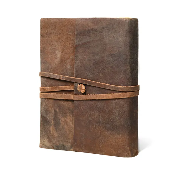 Handmade_Antique_Rustic_Brown_100%_Genuine_Buffalo_Leather_Journal_For_Writing_&_Sketching_-_Vintage_Wrap-Around_Tie_Cord_Closure,_200_Unruled_Pages,_Portable_7X5_Inch_Hand-Stitched_Diary_For_Men_&_Women