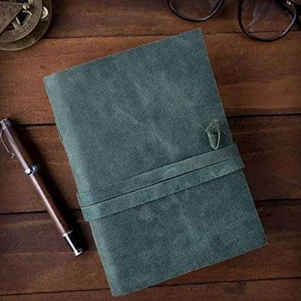 Slate_Grey_Buffalo_Leather_Cross-Stitch_Wraparound_Journal_200_Pages