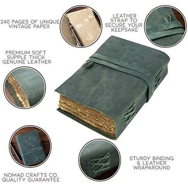 Slate_Grey_Buffalo_Leather_Cross-Stitch_Wraparound_Journal_200_Pages