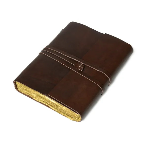 Handmade_Dark_Chocolate_Brown_100%_Genuine_Buffalo_Leather_Journal_With_Antique_Deckle_Edge_Paper_For_Writing_&_Sketching_-_Minimalist_Leather_Wrap_Strap_With_Slot_Loop,_200_Unruled_Pages,_Portable_7X5_Inch_Hand-Stitched_Diary_For_Men_&_Women