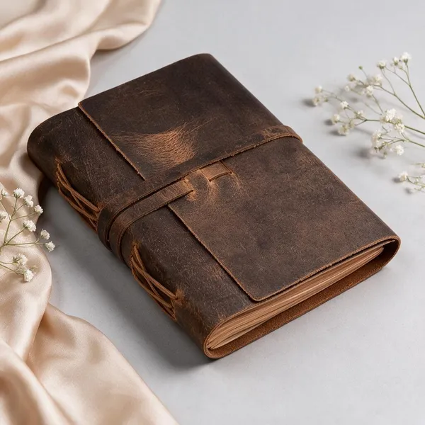 Antique_Brown_Buffalo_Leather_Wraparound_Ruled_Journal_200_Pages_7X5_In
