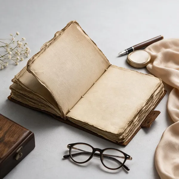 Handmade_Vintage_Rustic_Brown_100%_Genuine_Buffalo_Leather_Journal_With_Antique_Burnt_Deckle_Edge_Paper_For_Writing_&_Sketching_-_Riveted_Leather_Strap_With_Vintage_Brass_Finish_Lock,_200_Unruled_Pages,_Portable_8X6_Inch_Hand-Stitched_Diary_For_Men_&_Women
