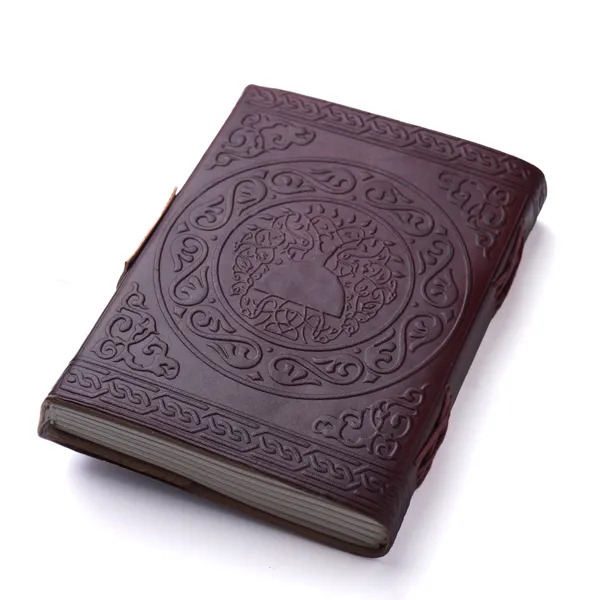 Handmade_Embossed_Celtic_Pentagram_Deep_Plum_Purple_100%_Genuine_Buffalo_Leather_Journal_For_Writing_&_Sketching_-_Vintage_Brass_Finish_Lock,_200_Unruled_Pages,_Portable_7X5_Inch_Hand-Stitched_Diary_For_Men_&_Women