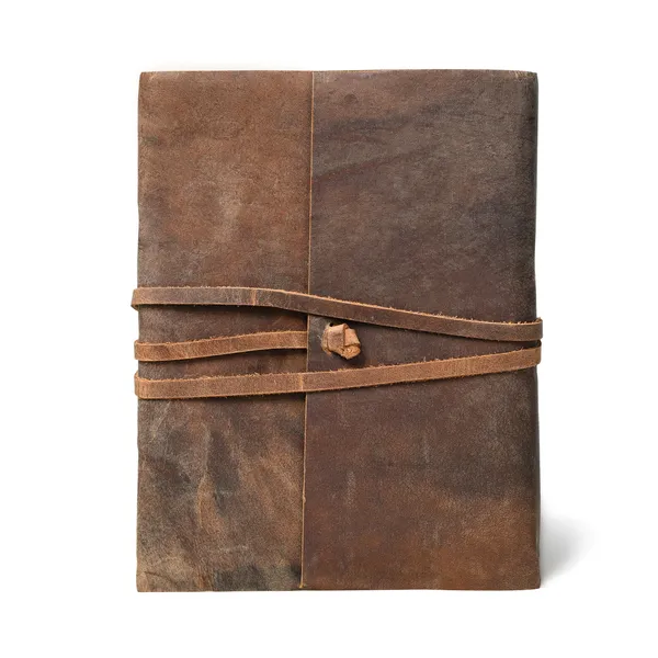 Handmade_Antique_Rustic_Brown_100%_Genuine_Buffalo_Leather_Journal_For_Writing_&_Sketching_-_Vintage_Wrap-Around_Tie_Cord_Closure,_200_Unruled_Pages,_Portable_7X5_Inch_Hand-Stitched_Diary_For_Men_&_Women