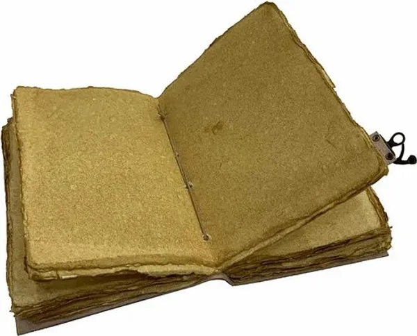 Handmade_Twin_Owl_Embossed_Vintage_Leather_Journal_With_Brass_Lock_-_Antique_Deckle_Edge_Paper,_200_Unruled_Pages,_7X5_Inch_Hand-Stitched_Diary