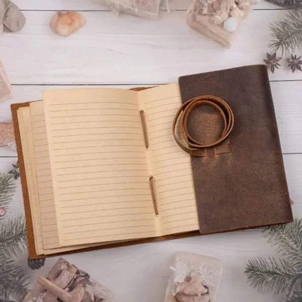 Antique_Brown_Buffalo_Leather_Wraparound_Ruled_Journal_200_Pages_7X5_In