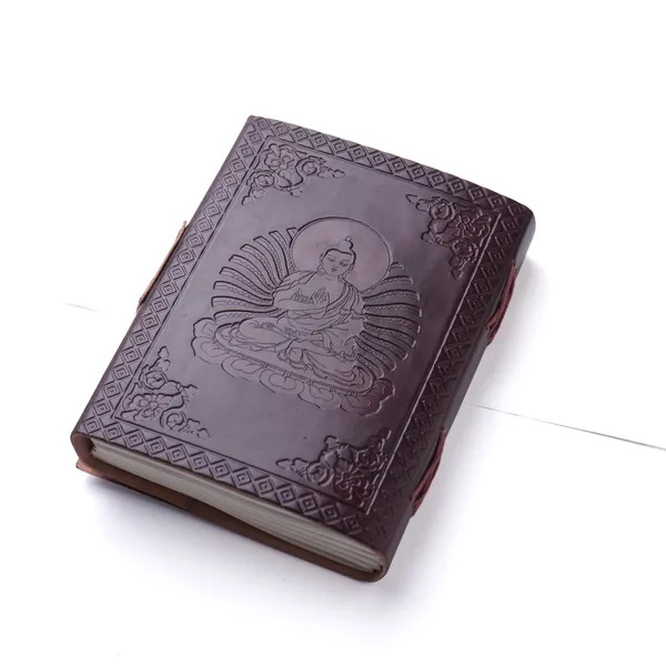 Deep_Plum_Buffalo_Leather_Embossed_Royal_Elephant_Lock_Journal_200_Pages