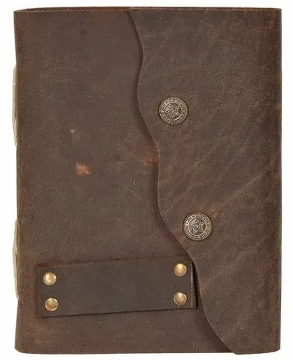 Handmade_Dark_Vintage_Brown_100%_Genuine_Buffalo_Leather_Journal_For_Writing_&_Sketching_-_Antique_Double_Snap_Button_Closure,_200_Unruled_Pages,_Portable_7X5_Inch_Hand-Stitched_Diary_For_Men_&_Women