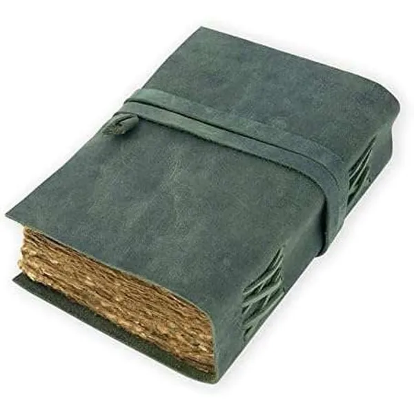 Slate_Grey_Buffalo_Leather_Cross-Stitch_Wraparound_Journal_200_Pages