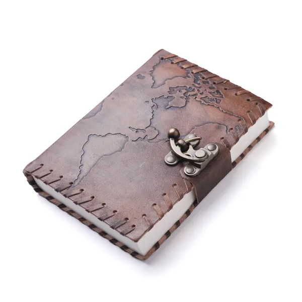 Tan_Brown_Buffalo_Leather_Embossed_World_Map_Lock_Journal_200_Pages