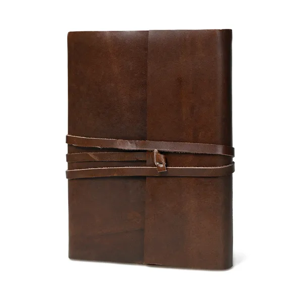 Handmade_Dark_Chocolate_Brown_100%_Genuine_Buffalo_Leather_Journal_With_Antique_Deckle_Edge_Paper_For_Writing_&_Sketching_-_Minimalist_Leather_Wrap_Strap_With_Slot_Loop,_200_Unruled_Pages,_Portable_7X5_Inch_Hand-Stitched_Diary_For_Men_&_Women