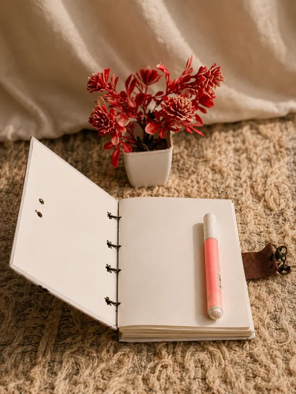 Handcrafted_Aesthetic_Self-Care_&_Affirmation_Collage_Printed_Hardbound_Journal_For_Writing_&_Sketching_-_Vintage_Brass_Finish_Lock,_200_Unruled_Pages,_Portable_7X5_Inch_Hand-Stitched_Diary