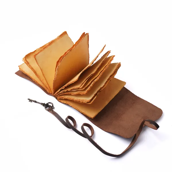 Dark_Brown_Buffalo_Leather_Wraparound_Key_Lock_Journal_200_Pages
