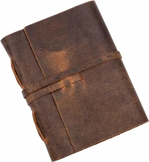Antique_Brown_Buffalo_Leather_Wraparound_Ruled_Journal_200_Pages_7X5_In