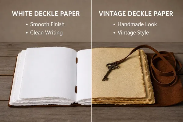 Handmade_Vintage_Dark_Brown_100%_Full-Grain_Genuine_Buffalo_Leather_Journal_With_Deckle_Edge_Handmade_Cotton_Paper_-_Antique_Brass_Skeleton_Key_&_Wrap_Strap,_200_Unruled_Pages,_Portable_7X5_Inch_Diary_For_Men_&_Women