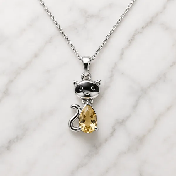 Silver-Tone_Pendant_Necklace_For_Women