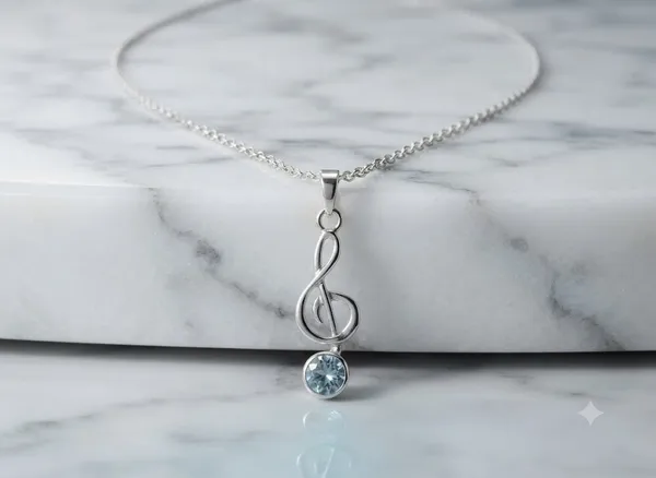Silver-Tone_Treble_Clef_Pendant_Necklace_For_Women