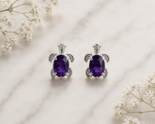 Silver_Purple_Oval_Stone_Stud_Earrings_For_Women