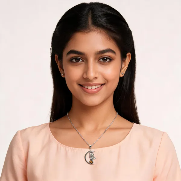 Silver_Owl_Pendant_Chain_Necklace_For_Women