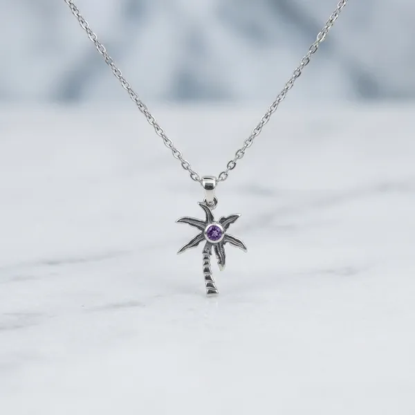 Silver_Palm_Tree_Chain_Pendant_Necklace_For_Women