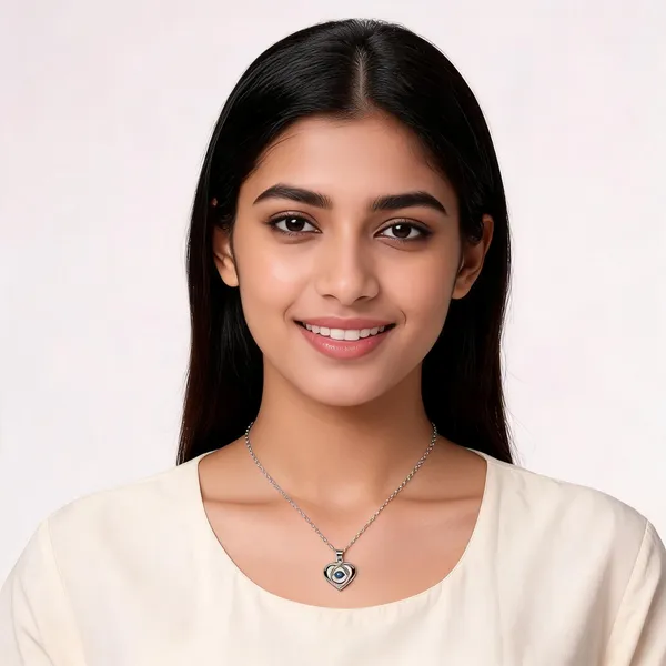Silver-Tone_Heart_Pendant_Necklace_For_Women