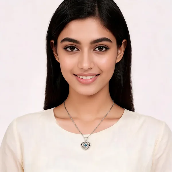 Silver-Tone_Heart_Pendant_Necklace_For_Women