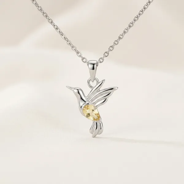 Silver-Tone_Floral_Pendant_Necklace_For_Women