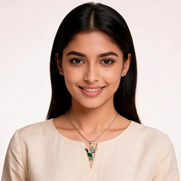 Silver-Tone_Hummingbird_Pendant_Necklace_For_Women