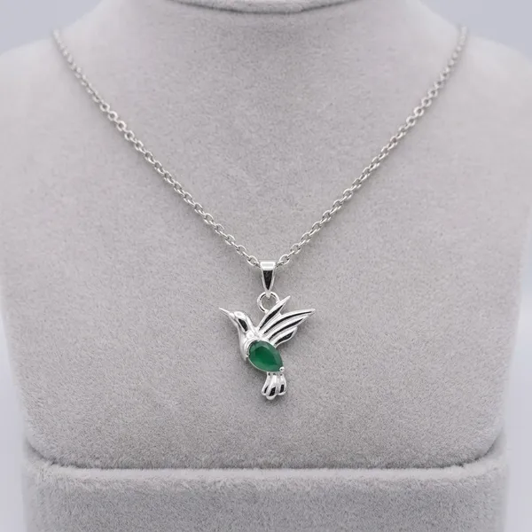 Silver-Tone_Hummingbird_Pendant_Necklace_For_Women