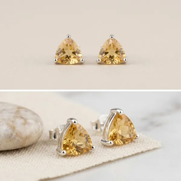 Silver_Tone_Triangular_Stone_Stud_Earrings_For_Women