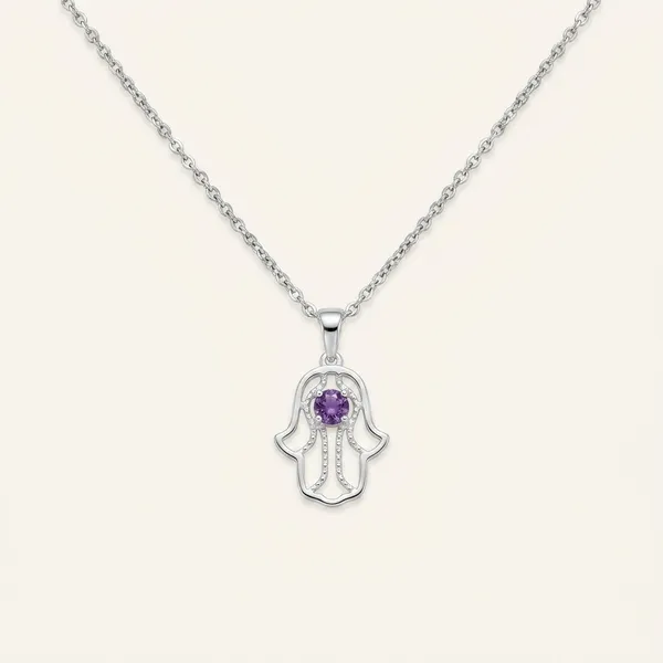 Silver_Tone_Hamsa_Pendant_Necklace_For_Women