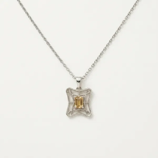 Silver_Geometric_Stone_Pendant_Chain_Necklace_For_Women