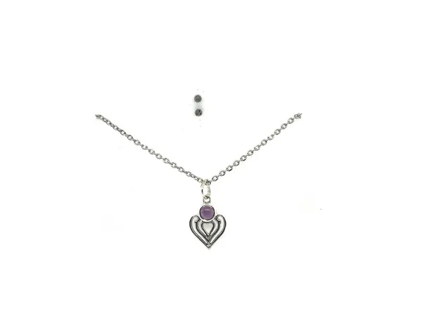 Silver_Purple_Heart_Stone_Pendant_Necklace_For_Women