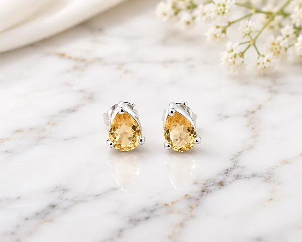 Gold_Teardrop_Stone_Stud_Earrings_For_Women