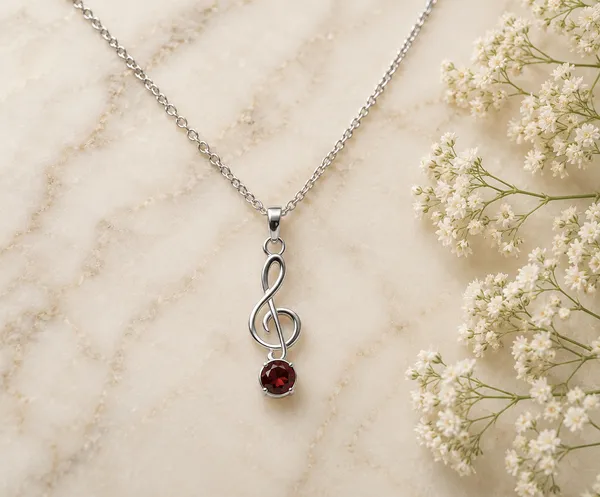 Silver_Treble_Clef_Chain_Pendant_Necklace_For_Women