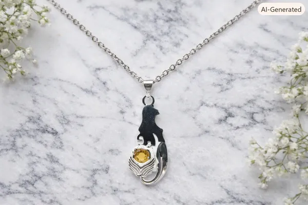 Silver_Horse_Chain_Pendant_Necklace_For_Women