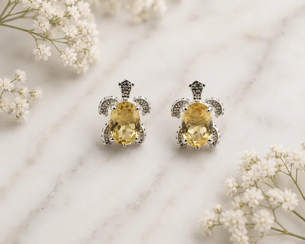 Gold_Tone_Faceted_Stud_Earrings_For_Women