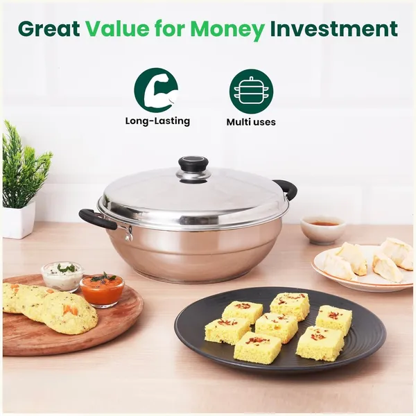 Stainless_Steel_Idli_Maker_Momo_Maker_Multi_Kadai_Steamer_Set_Large_5_Plates_2_Idli_2_Dhokla_1_Steamer_3_Layer_Thick_Bottom_Induction_Friendly
