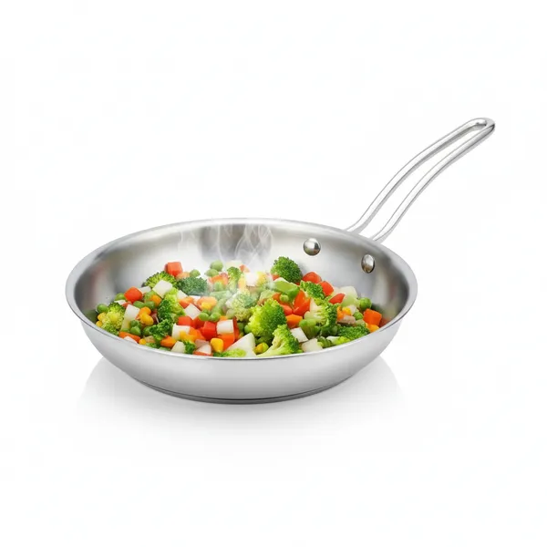 Tri_Ply_Stainless_Steel_Frying_Pan_Omelets_Pan_Non_Stick_Gas_Induction_Compatible_Riveted_Handle_Food_Safe_Pfoa_Free_Scratch_Resistant